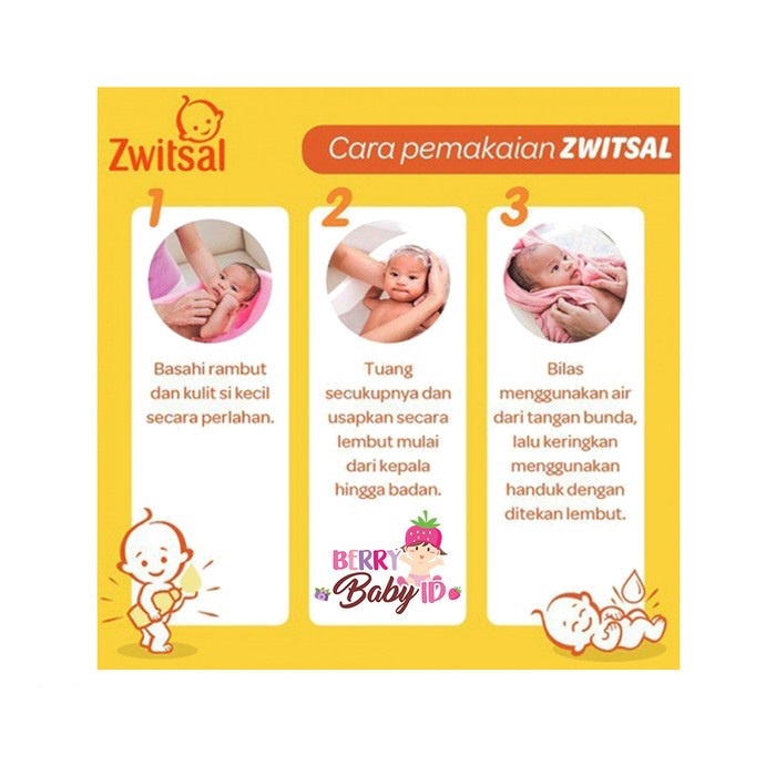 Zwitsal Natural Baby Shampoo Shampo Bayi Anak Hypoallergenic 300ml Berry Mart