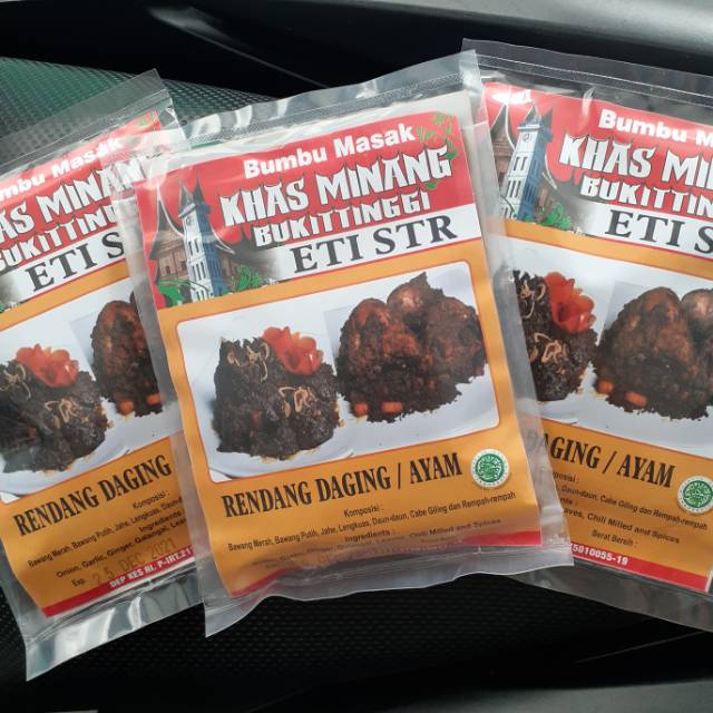 Bumbu khas BUKIT TINGGI ETI STR Bumbu Rendang dan Masakan Padang Lainya