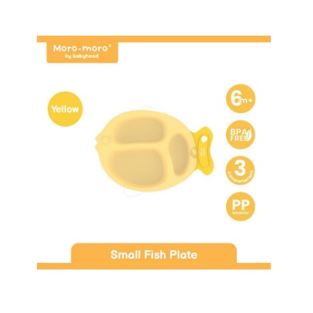 MORO-MORO SMALL FISH PLATE MFP-2230 Piring Makan Anak Bayi