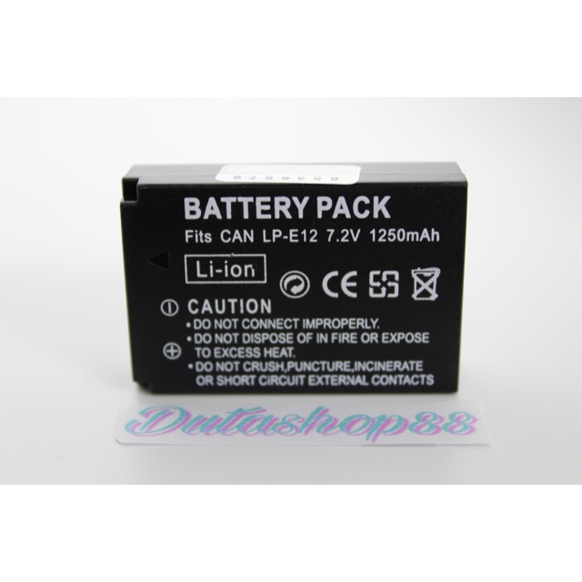 Baterai canon LP-E12 for canon eos m / eos m2 / eos m10 / eos 100D