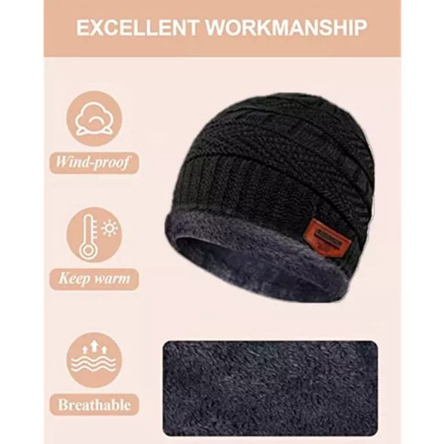 Topi Kupluk Rajut Anak Beanie dan Syal Set / Kupluk Beanie Anak / Topi Kupluk Set Anak