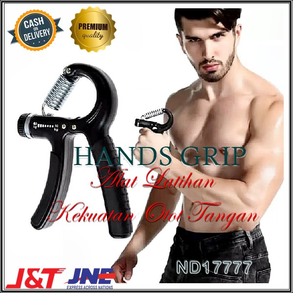 HandGrip Alat Latihan Otot Tangan Olah Raga Fitness Hand Grib Adjustable Beban Jari Tangan dan Lengan  Bisa Stel Beban 5 - 60 Kg Praktis