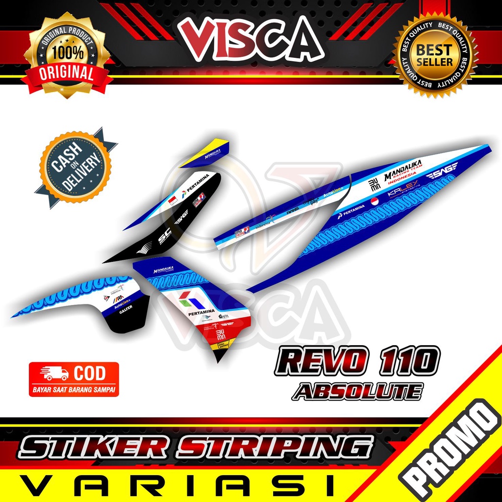 Striping Revo Absolute - Sticker Striping Variasi Lis Revo Absolute - Striping Hologram Revo Absolut