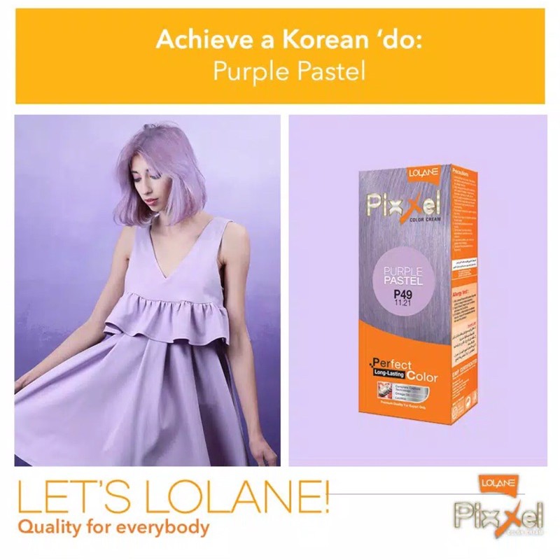 Lolane Pixxel Color Cream P49 Purple Pastel