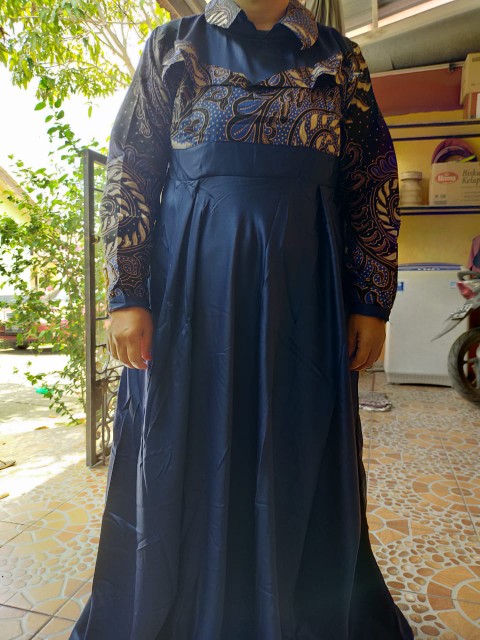 Batik Couple Keluarga Sania Ruffle Ori Ndoro Jowi Dnt Kondangan Pesta Nikahan Batik Modern Velvet Af