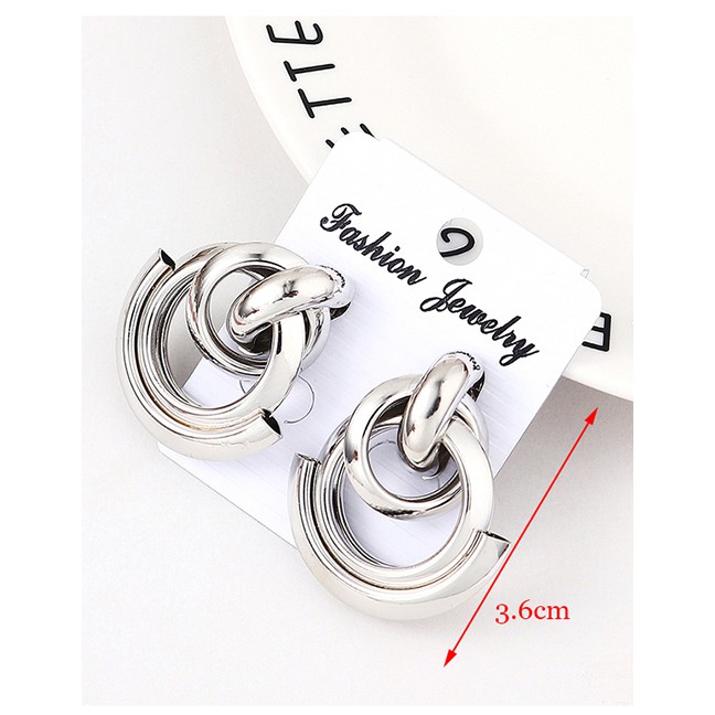 LRC Anting Tusuk Fashion K Double Row Of Small Earrings Y61808