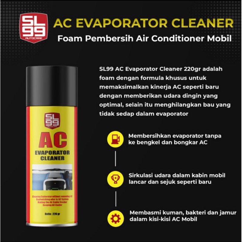 AC EVAPORATOR CLEANER PEMBERSIH EVAPORATOR DAN SYSTEM AC MOBIL