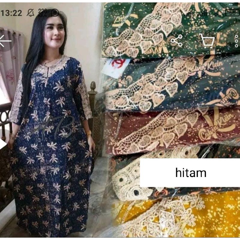 DASTER ARAB ZEMA | RAYON SUPER GRADE A | RESLETING DEPAN BUSUI | RENDA MILO-CK hitam