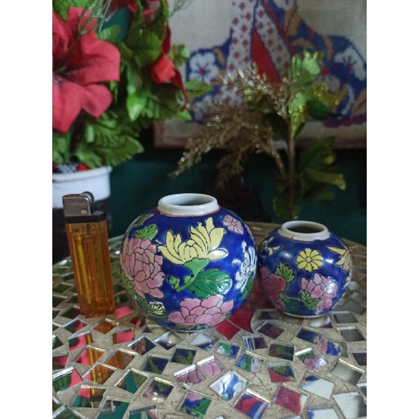 Guci tua antik Republik China kuno. harga untuk sepasang (2pcs) mulus