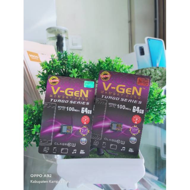 Micro SD V-GEN 64GB / Memory Card VGEN V GEN 64 GB SDHC HC Original Turbo Series
