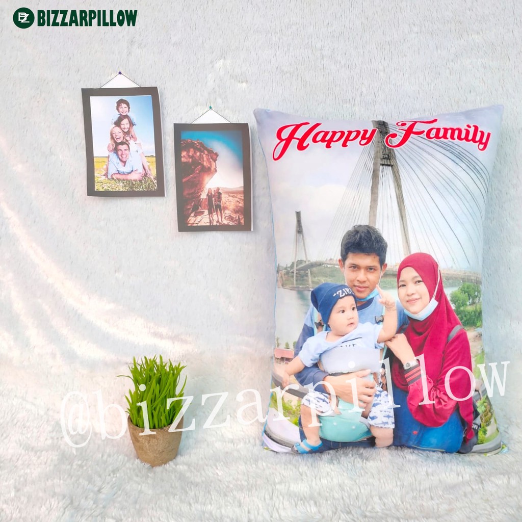 Bizzarpillow Bantal Foto Custom Fullprint 40x60 cm BZ023