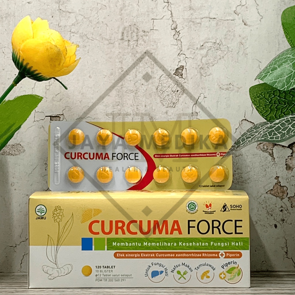 Curcuma Force Strip Isi 12 Tablet - Suplemen Penambah Nafsu Makan