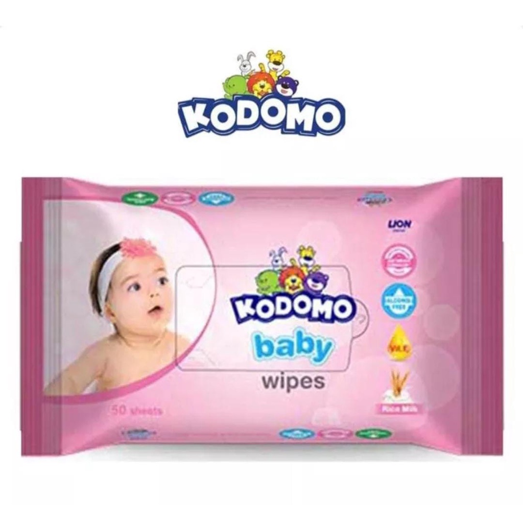 Kodomo Baby Wipes 50 sheet Tisu Basah