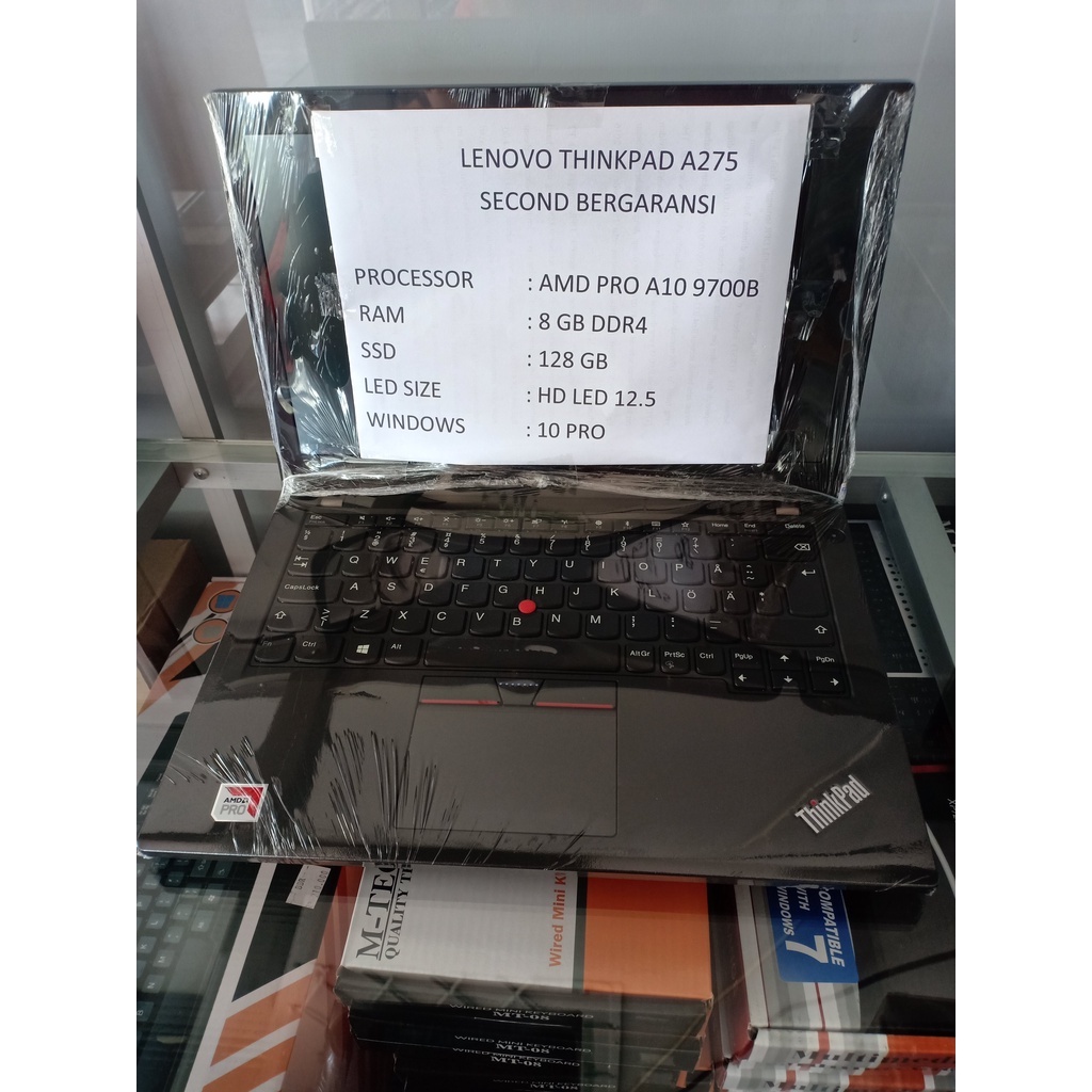 Laptop Second Lenovo Thinkpad A275 AMD A10 Ram 8Gb DDR4 Ssd 128Gb Like New
