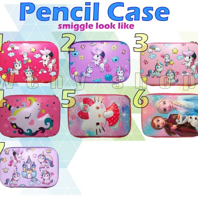

Pencil Case Hardcover Kotak Pensil Look Like Smiggle