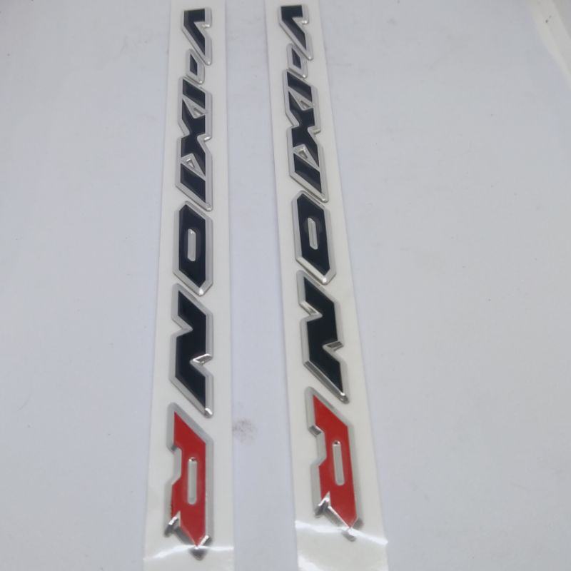 Logo emblem 3D timbul set kanan kiri vixion r asli ori original
