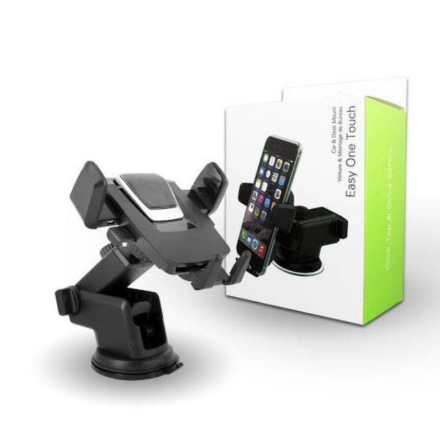 Holder Mobil Handphone - Hp - Easy One Touch Car &amp; Desk Mount - Clic, Tap &amp; Drive Safety - Mount