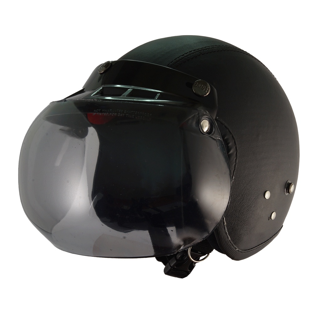 Helm Bogo Retro Anak Untuk Usia 2-6 Tahun Cargloss- Hitam Polos
