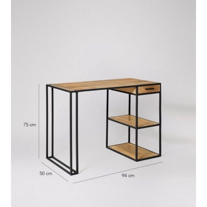 Meja Kerja Twins Meja Belajar Minimalis Industrial