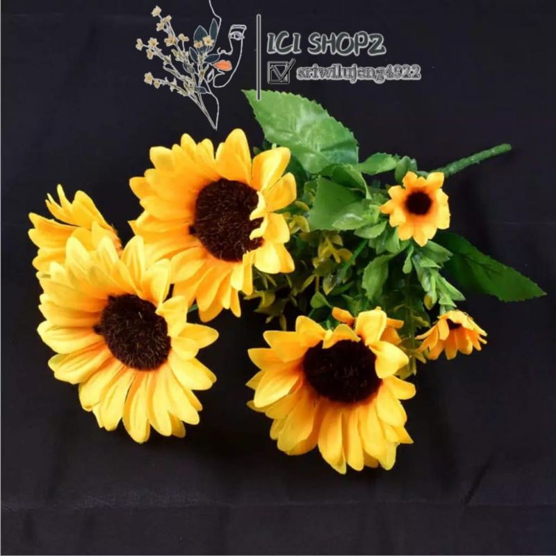 Bunga Matahari Besar / Tanaman Artificial Bunga Plastik-1