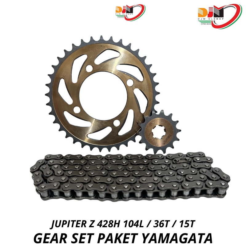 Gear Set Paket Jupiter Z 5TP 428H 104L 36T 15T Original Yamagata