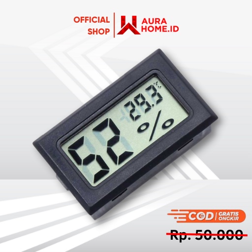 Digital Thermometer Hygrometer Humidity Built-In Probe / Jam Termometer Thermometer Hygrometer Higro