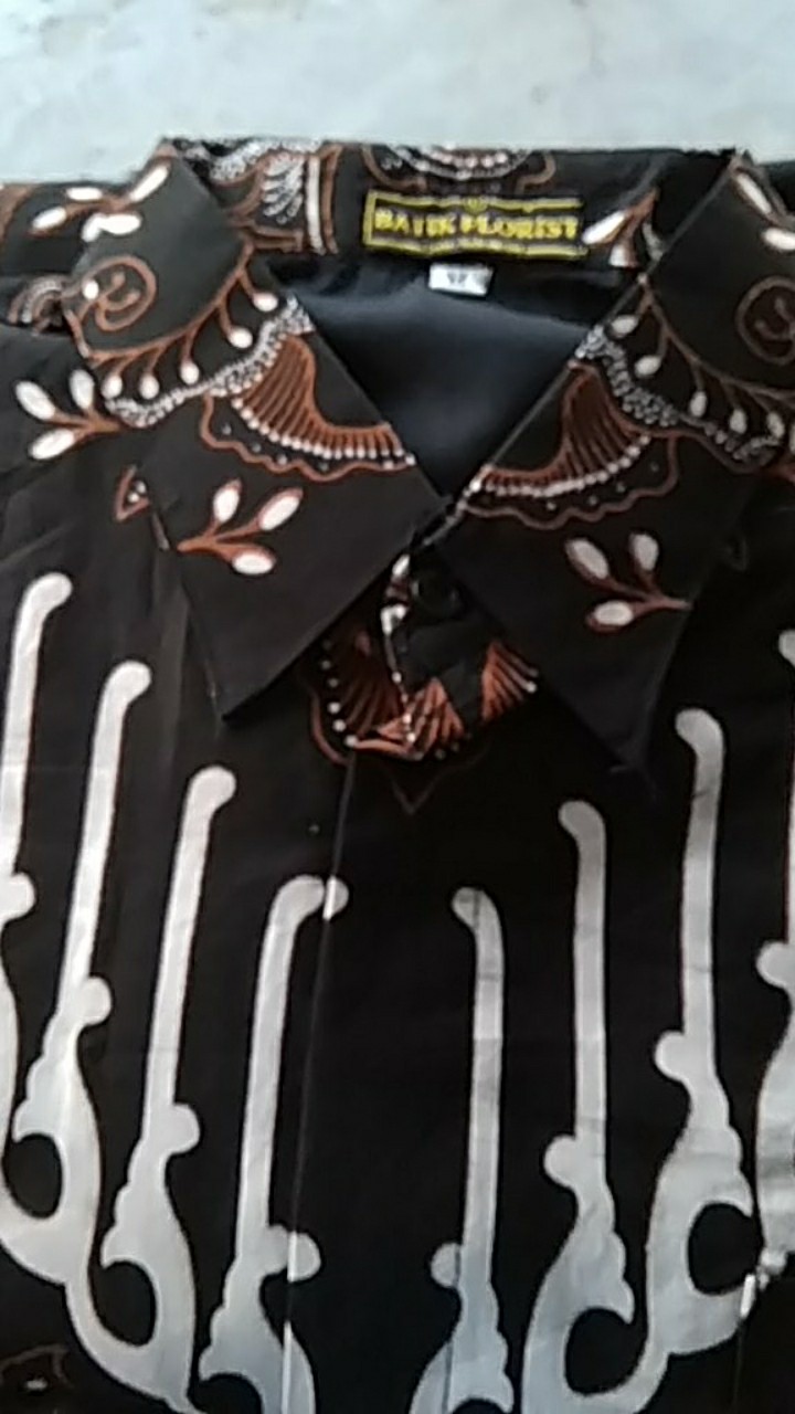 Kemeja Batik Merpati Sogan Halus Asli Katun Sragenan Batik Solo