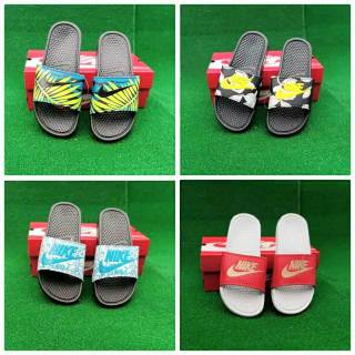 PROMO Sandal  nik pria  slop  flip flop benassi swoosh 