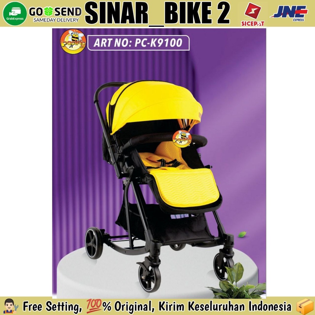 Baby Stroller PACIFIC PC K9100 Cabin Size Kereta Dorong Anak Bayi