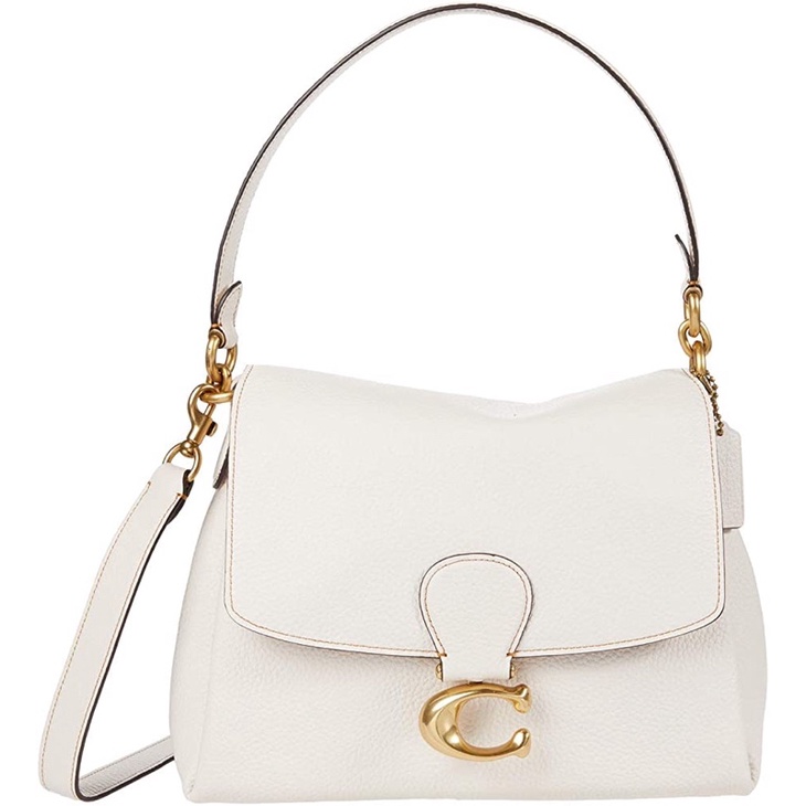 Coach May Chalk Leather Shoulder Bag Style 3954