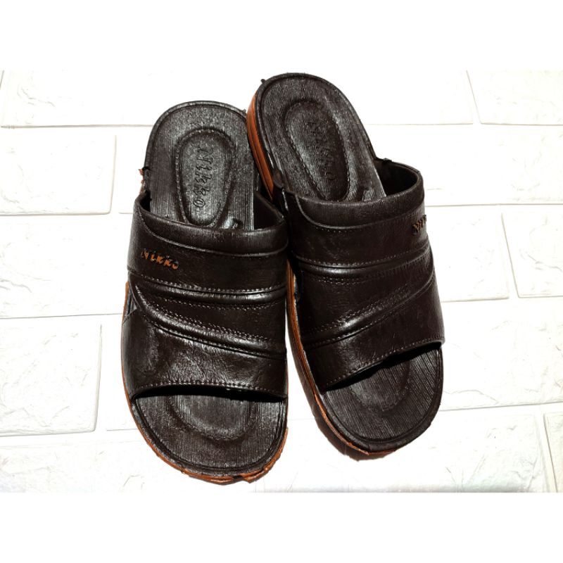 sandal slop pria nikko karet sandal slide senyawa