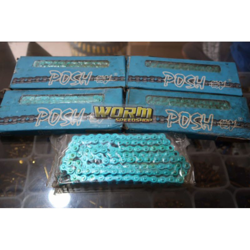 Rantai Posh Ukuran 428 Warna Biru Panjang 110L Universal