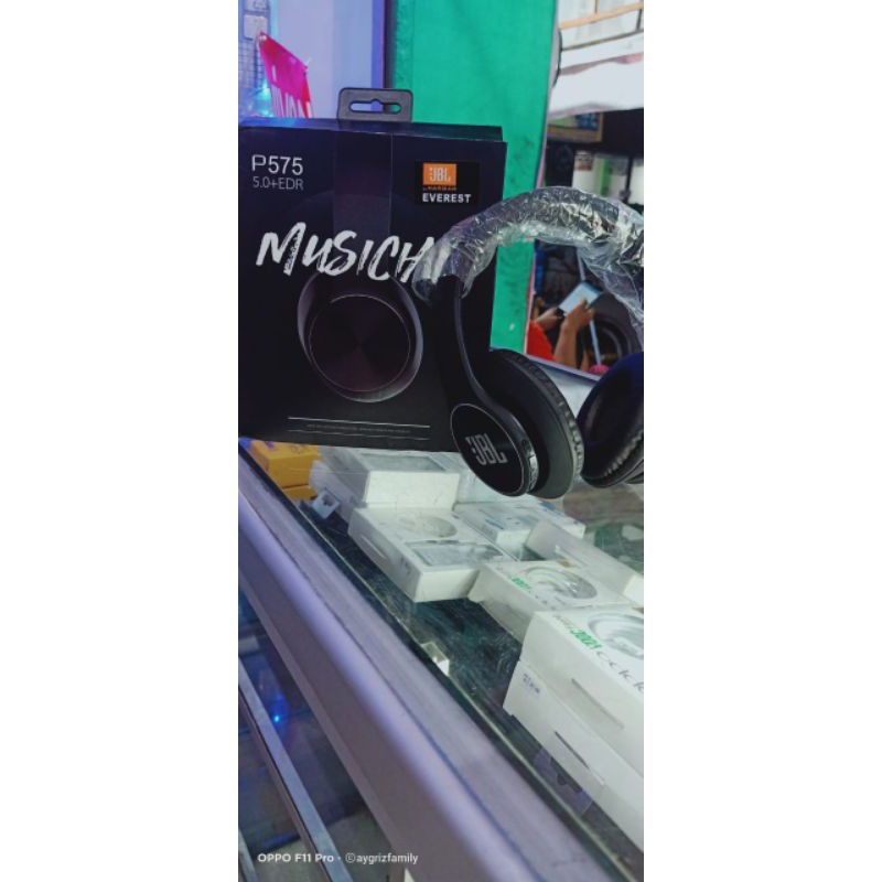 headset bando JBL bass gamers Bluetooth, memoricard