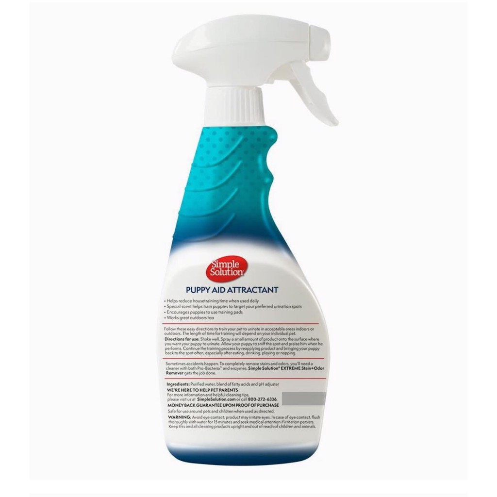 SIMPLE SOLUTION Puppy Aid Attractant 473ml Melatih Anak Anjing Kencing Puppy Trainer Training