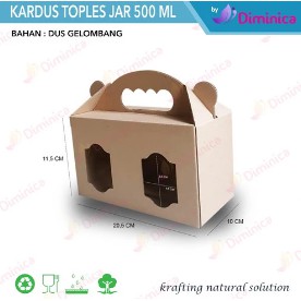 Kardus Toples Jar 500ml/Box Hampers Toples Jar 500ml/Dus Hampers 500ml