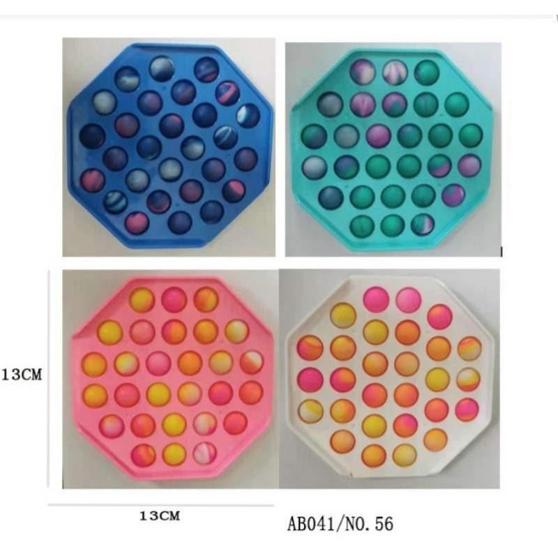 Mainan pop it warna karakter buah/pop its murah/pop it rainbow unicorn