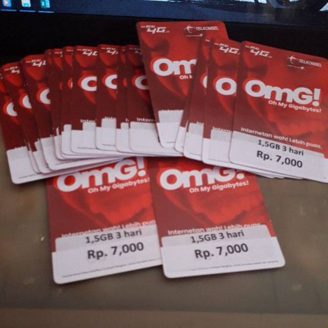 Voucher telkomsel 1,5gb OMG masa aktif 3hari (hanya bisa di aktifkan di area lampung - sumbagsel)