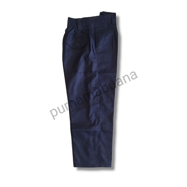 seragam sekolah - celana panjang Mi/Madrasah Sd SMP warna (hijau hitam biru) karet pinggang