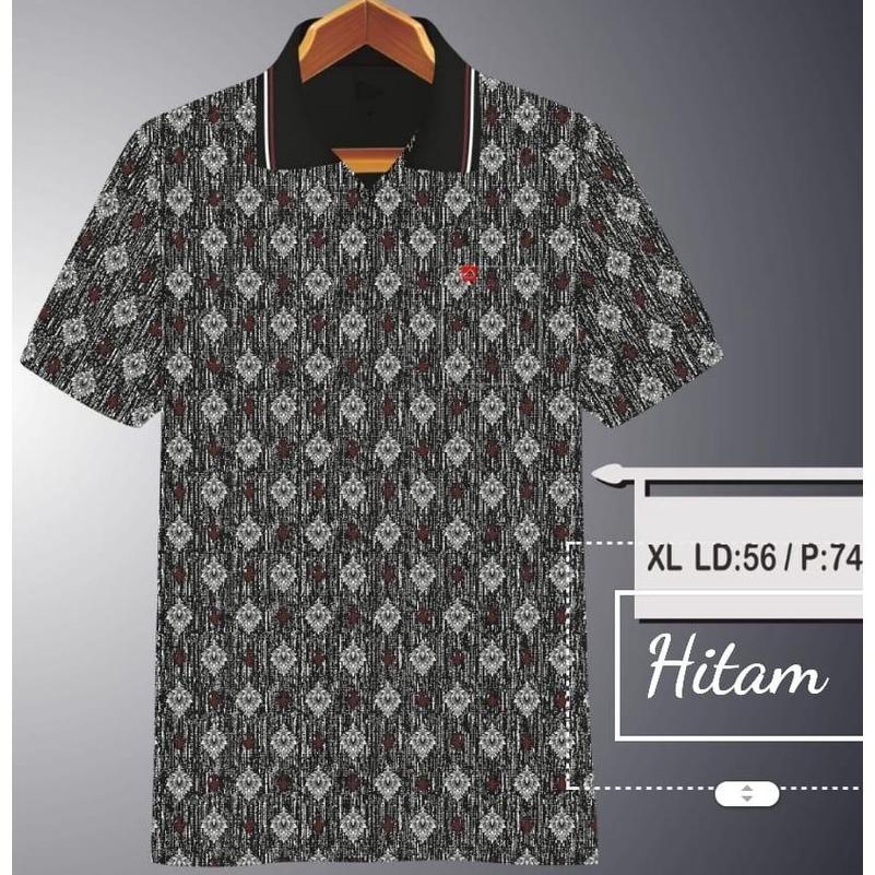 Dailystore - Kaos Korea Kerah Pria Saku Dewasa | Kaos Kerah Pria Motif Batik Crocodile 06