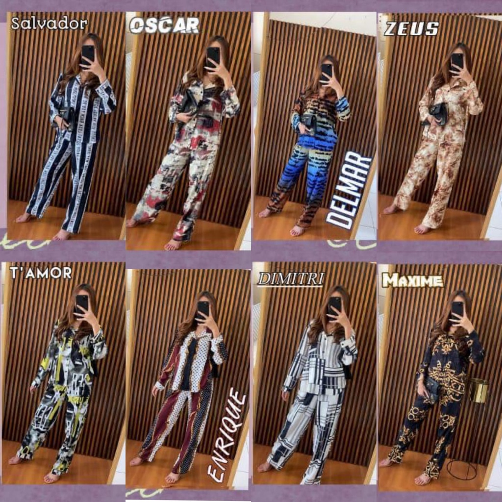 BONJOUR SET CE HOMEWEAR - Setelan Lengan Panjang - Lengan Pendek