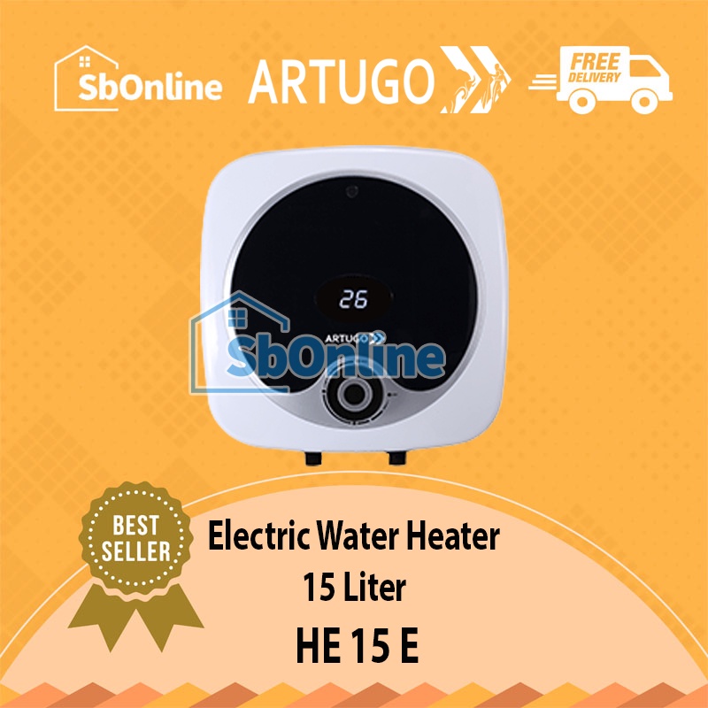 ARTUGO Electric Water Heater Digital Display - HE 15 E