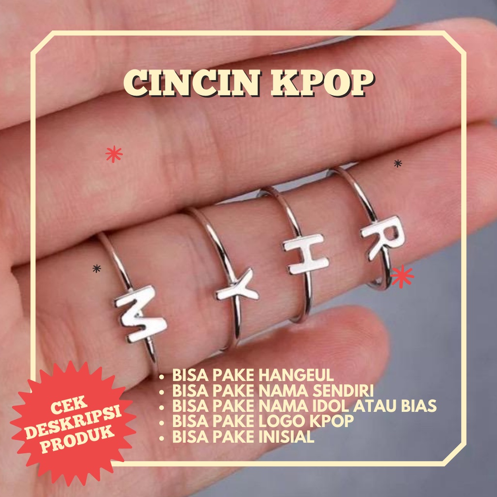 CINCIN KPOP ANTI KARAT INISIAL LOGO EXO NCT ENHYPEN BT*S