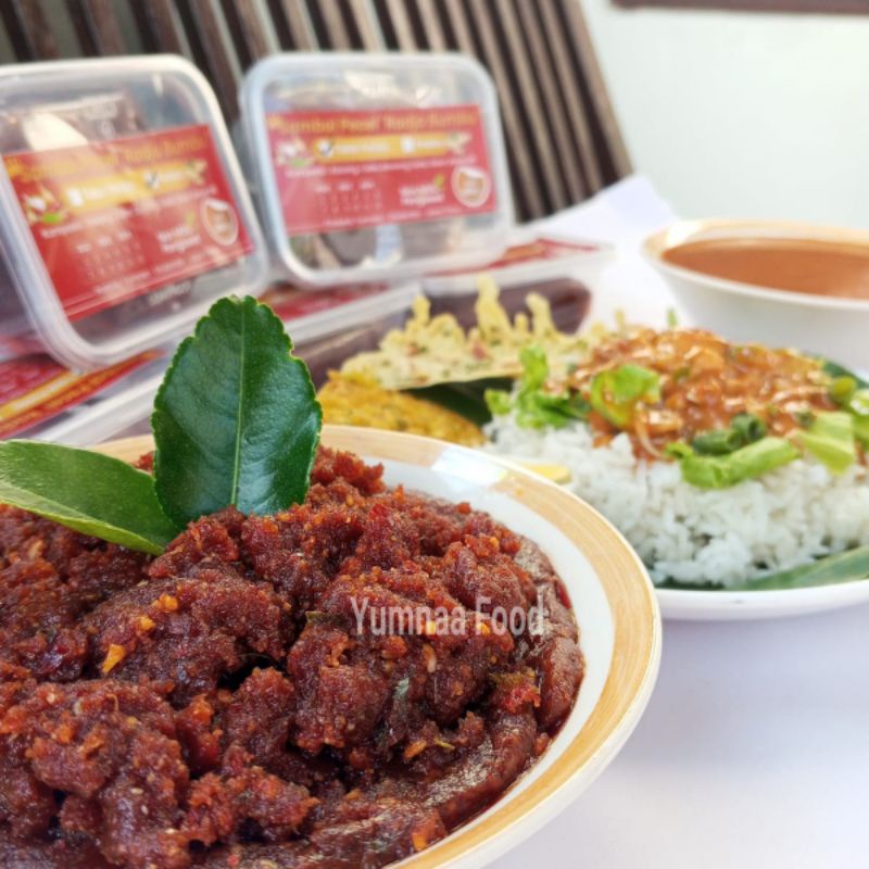 

ORIGINAL - SAMBAL BUMBU PECEL KHAS MADIUN PRODUKSI YUMNAA STORE 200 gram