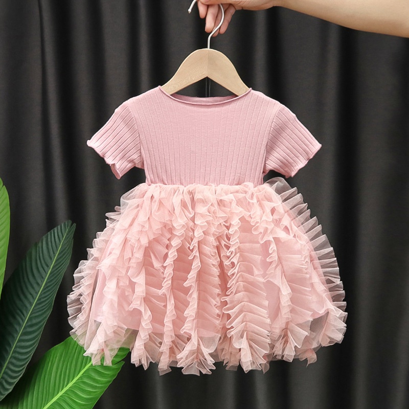 [PRINCESS KESLI]0-7tahun Dress anak perempuan Gaun pesta rok anak Suit Korean Fashion Cartoon Princess Dress