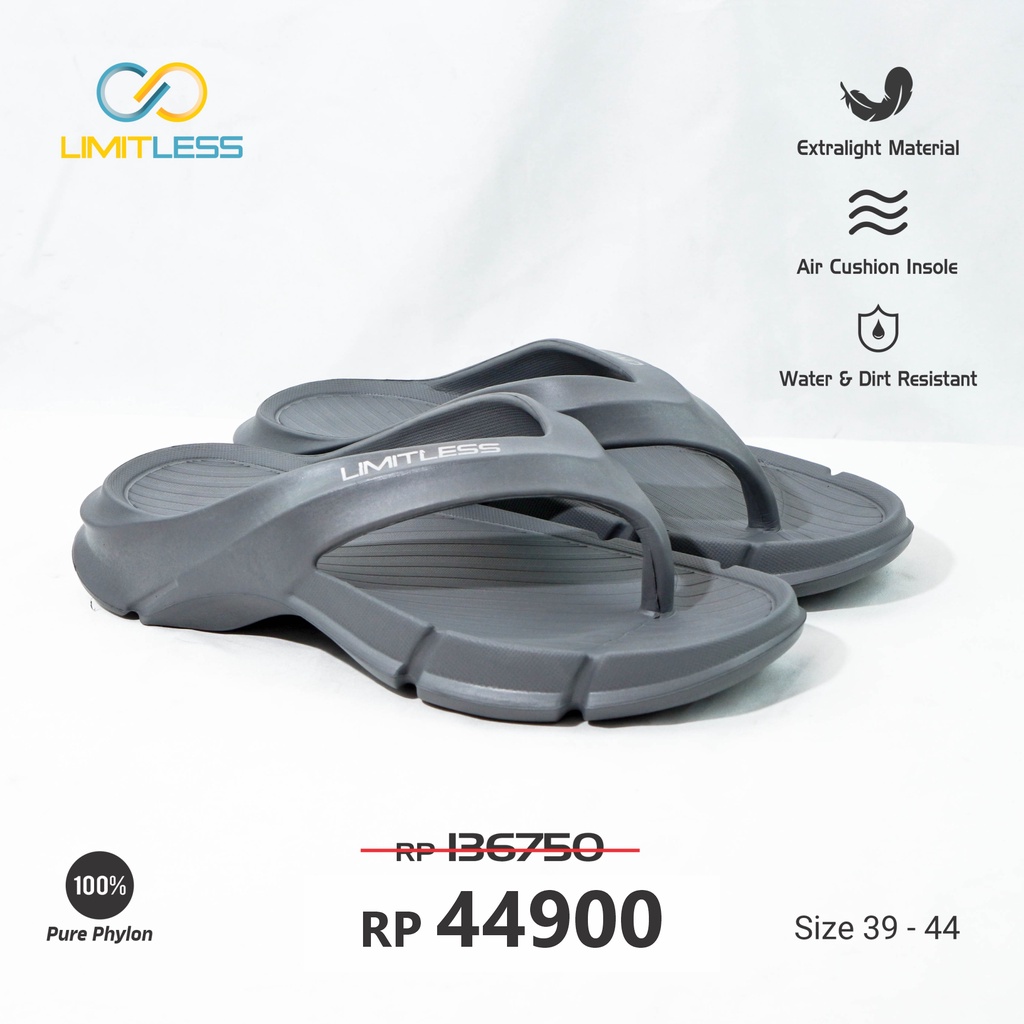 Sandal Pria Japit Dewasa Limitless Sandal Limitless Pria Sendal Cowok Fashion Trendy Sendal Cowok Outdoor Tahan Air Kasual