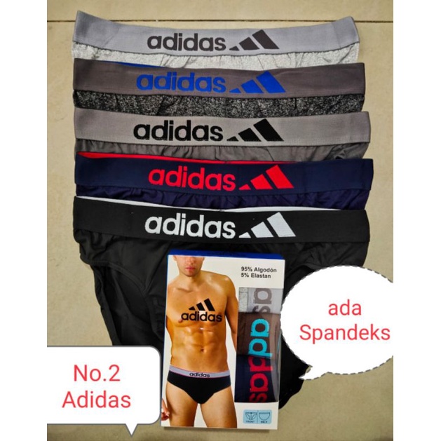 Emago - Celana Dalam Pria Adidas Celana Dalam sempak 1 Box Isi 3 Pcs