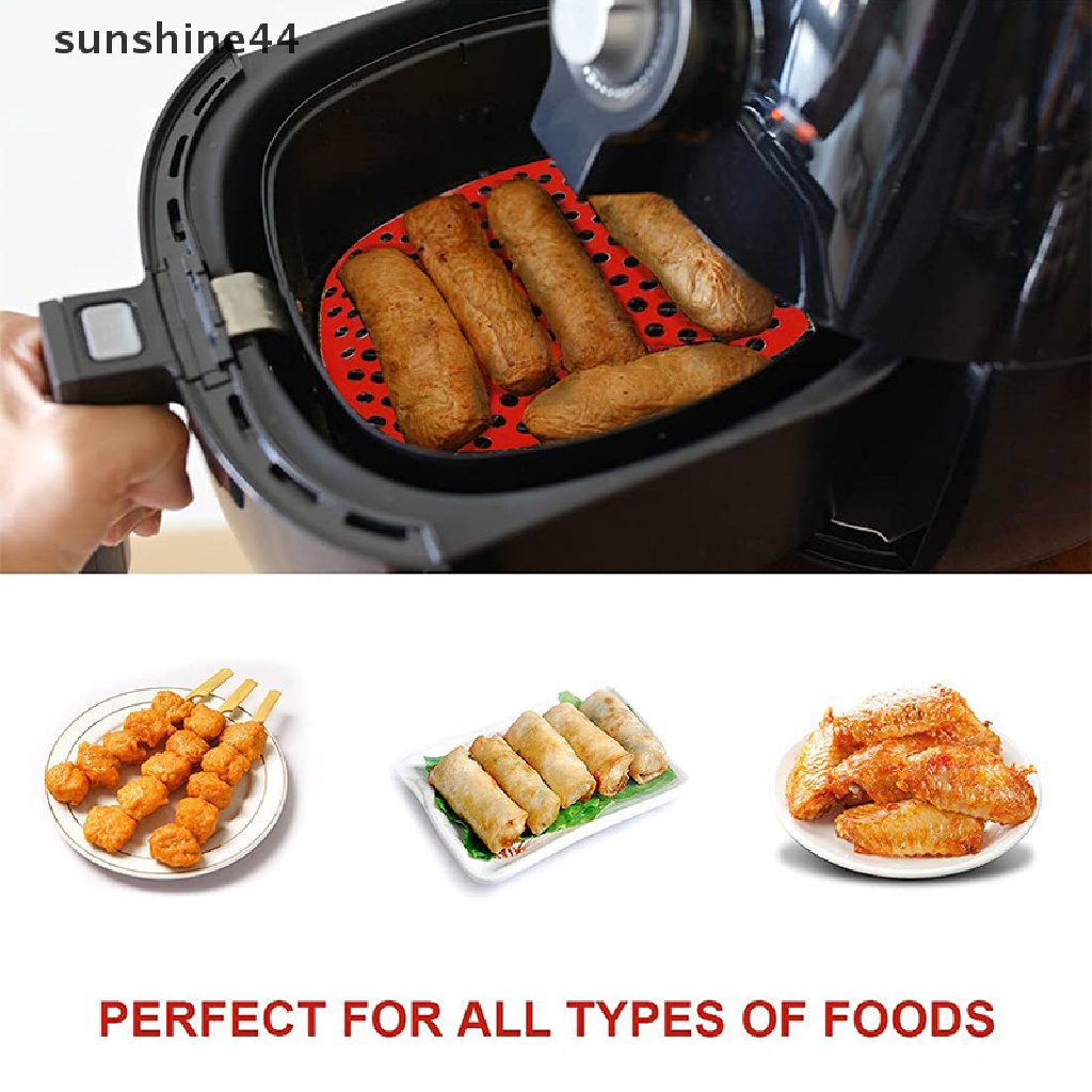 Sunshine Alas Air Fryer Anti Lengket Bahan Silikon Untuk Air Fryer