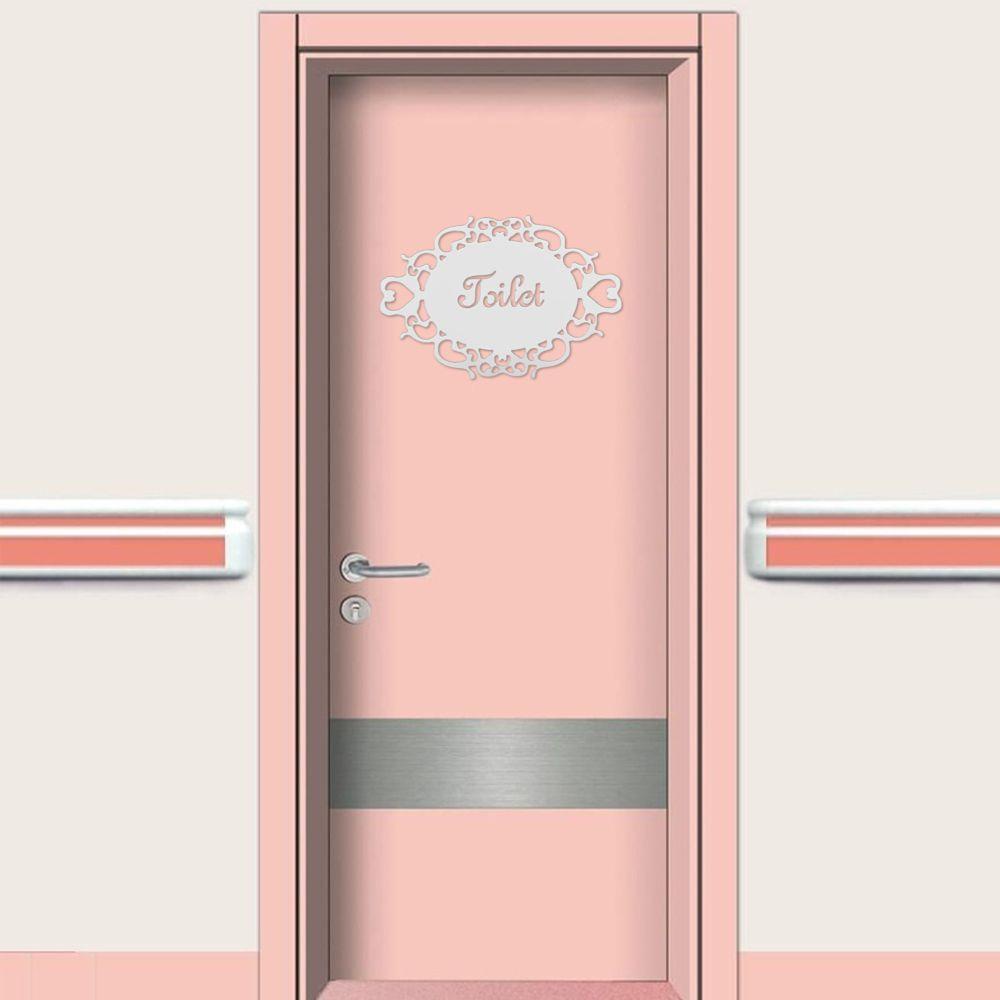 Suyo Stiker Cermin Oval Bahan Akrilik Untuk Dekorasi Pintu Masuk Toilet