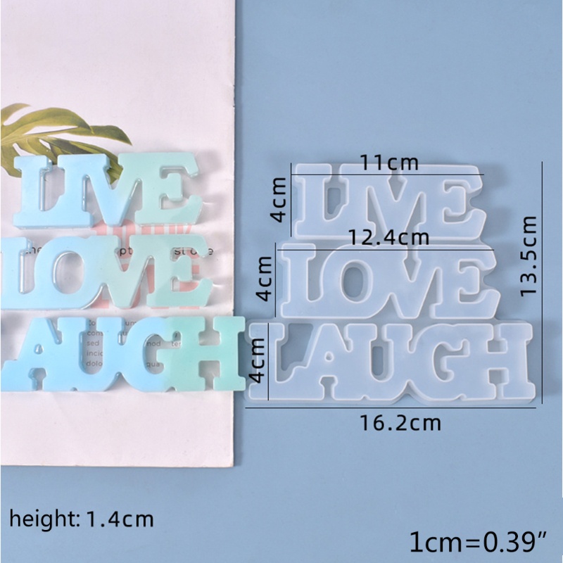 SIY  DIY Letter English Words Crystal Epoxy Resin Mold Room Listed Pendant Hanging Ornament Silicone Mould