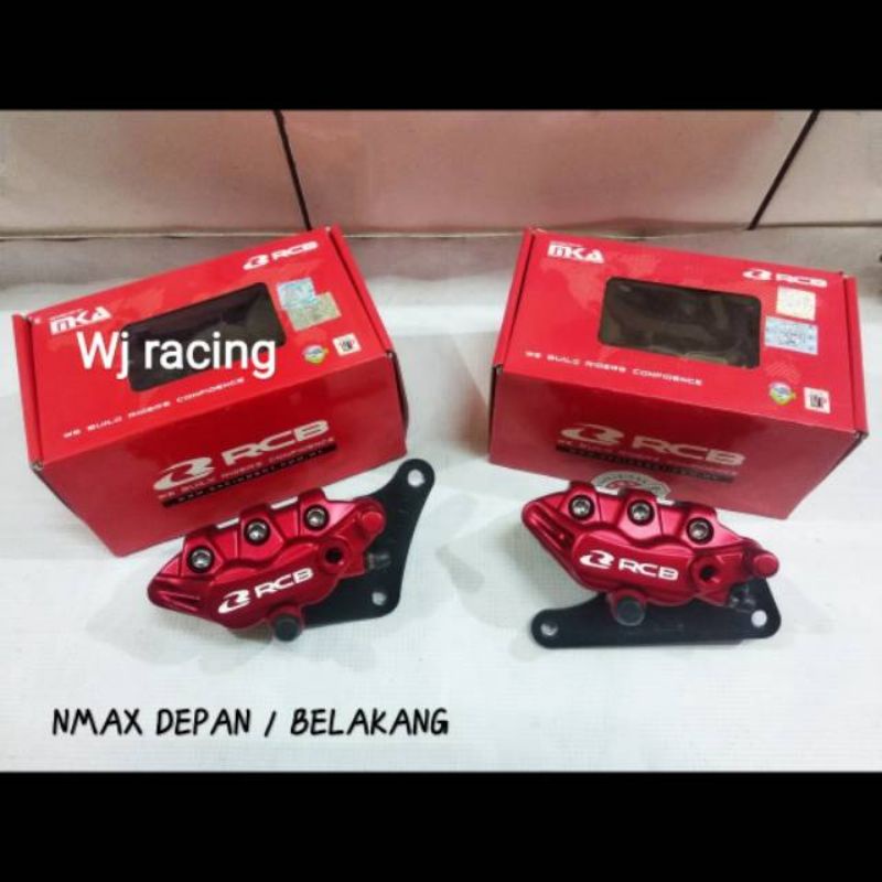 Kaliper RCB 2 Piston Tipe S-Series Depan dan Belakang Nmax Racing boy